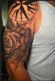 Half sleeve symbolizing finding  life’s direction