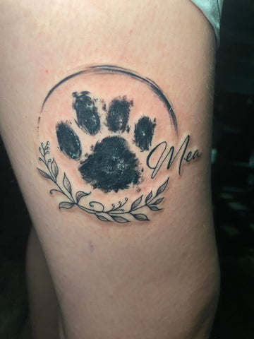 Dog paw print