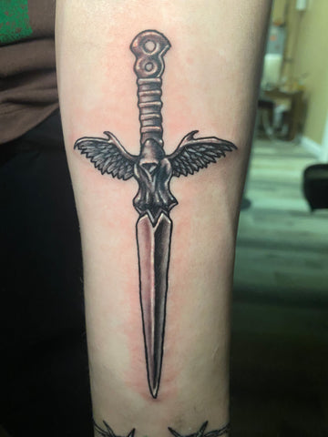 Knife tattoo